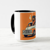 トラックのロッティ作業 マグカップ (正面左)