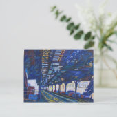 トラックの下の上マンハッタンの地下鉄。 ポストカード (スタンド正面)