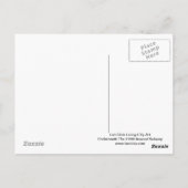 トラックの下の上マンハッタンの地下鉄。 ポストカード (裏面)