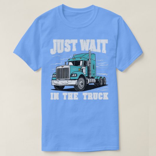 トラックの中で待つ Tシャツ (デザイン正面)