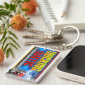 トラックの交通量のキーホルダー キーホルダー (正面右)