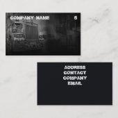トラックの会社のための灰色名刺 名刺 (正面/裏面)