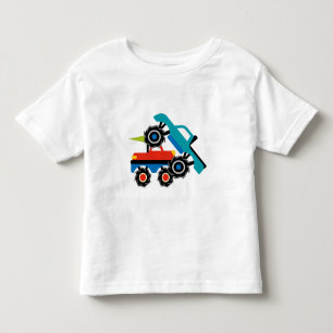 トラックの再結集のカッコいいのモンスタートラックのワイシャツ トドラーTシャツ