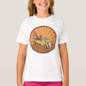 トラックの女の子Tシャツ Tシャツ (正面)