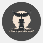 トラックの守護天使の保護信仰の道の旅 ラウンドシール (正面)