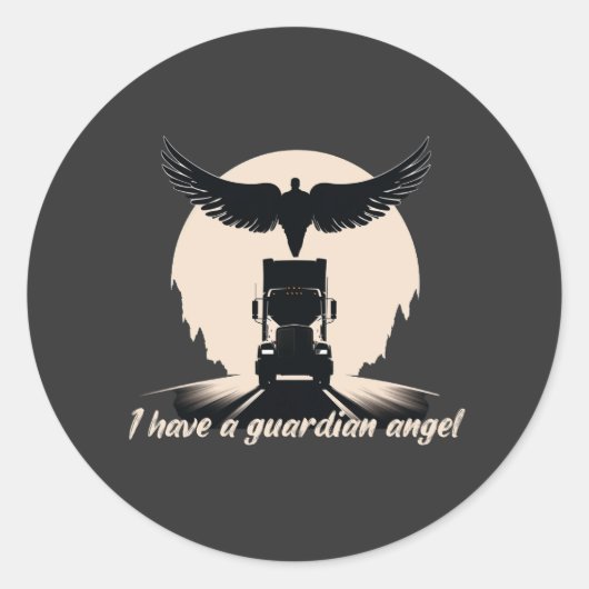 トラックの守護天使の保護信仰の道の旅 ラウンドシール (正面)