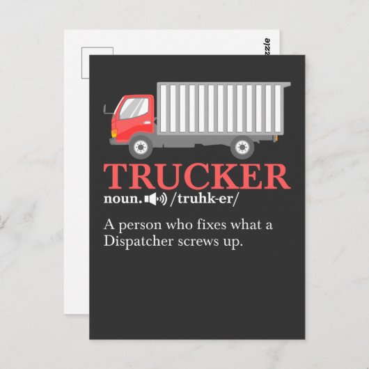 トラックの定義 ポストカード (正面/裏面)