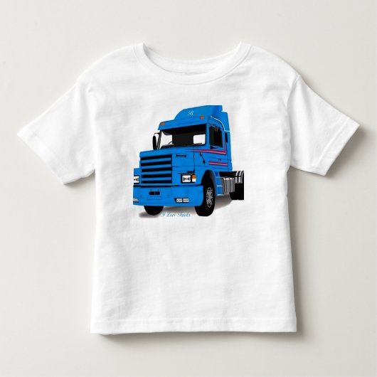 トラックの幼児Tシャツ トドラーTシャツ (正面)