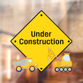 トラックの建築警告下 ウィンドウサイン (シート2)