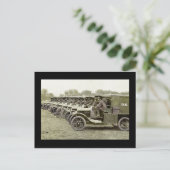 トラックの救急車 ポストカード (スタンド正面)