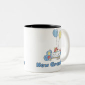 トラックの新しい祖母の男の赤ちゃん ツートーンマグカップ (正面右)