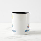 トラックの新しい祖母の男の赤ちゃん ツートーンマグカップ (中央)