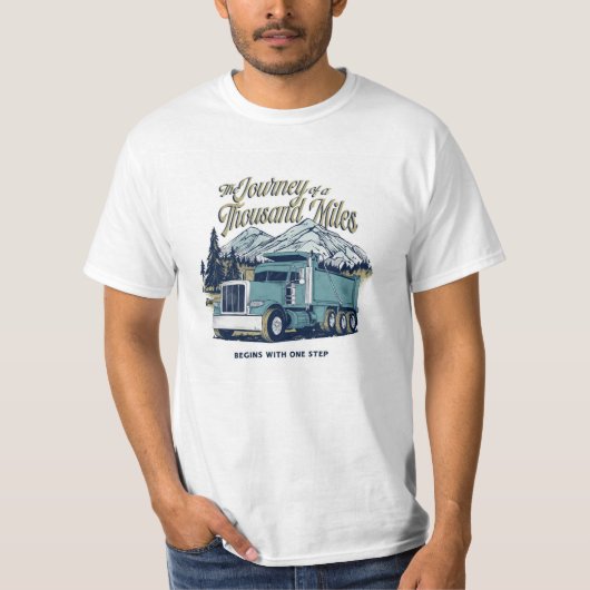 トラックの旅 Tシャツ (正面)
