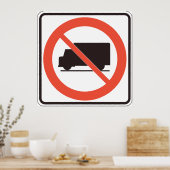 トラックの標識なし ポスター (キッチン)