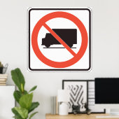 トラックの標識なし ポスター (ホームオフィス)