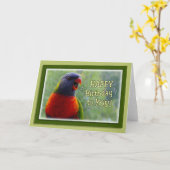 トラックの歌ハッピーバースデー カード (黄色い花)