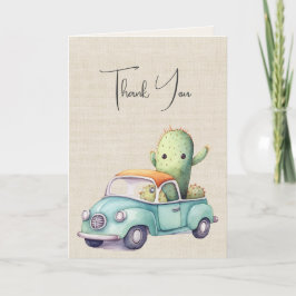 トラックの水彩レトロ カード