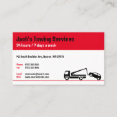 トラックの牽引サービス |いつでもどこでも曳航 名刺 (正面)