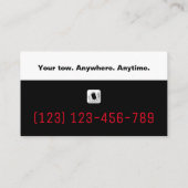 トラックの牽引サービス |いつでもどこでも曳航 名刺 (裏面)