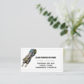 トラックの牽引サービス |いつでもどこでも曳航 名刺 (スタンド正面)