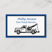 トラックの牽引サービス 名刺 (正面)