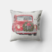 トラックの犬 クッション (裏面)