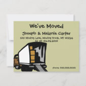 トラックの移動 – 引っ越しました発表カード 案内状 (正面)