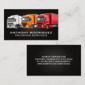 トラックの艦隊 | トラック輸送サービス 名刺 (正面/裏面)