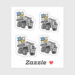 トラックの荷積みハグ – TINY STICKERS シール