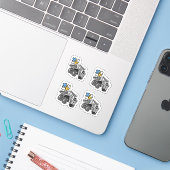 トラックの荷積みハグ – TINY STICKERS シール (ノートパソコンとiPhone)