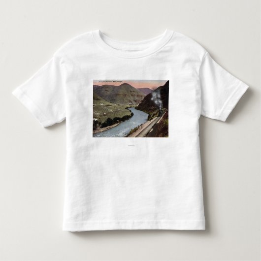 トラックの蒸気機関車 トドラーTシャツ (正面)