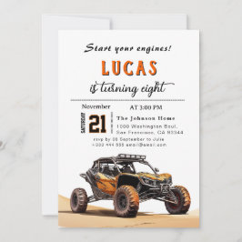 トラックの誕生日パーティーへの招待 招待状