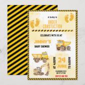 トラックの赤ちゃん歓迎会 招待状 (正面/裏面)