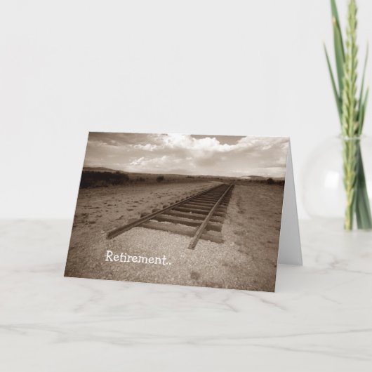 トラックの退職の鉄道おもしろいの端を梳いて下さい! カード (正面)