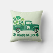トラックの運のロードSt Patrick's Day クッション (裏面)