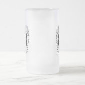 トラックの運転レジェンド生まれが入ってい威厳があるる フロストグラスビールジョッキ (中央)