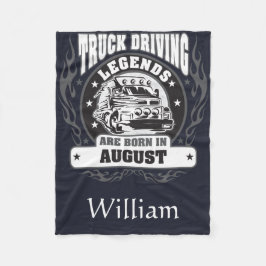 トラックの運転レジェンド生まれが追加威厳がある名に含まれる フリースブランケット
