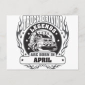 トラックの運転レジェンド生まれが4月に ポストカード (正面)