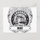 トラックの運転レジェンド生まれが5月に ポストカード (正面)
