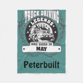 トラックの運転伝説生まれが5月の名前に追加 フリースブランケット