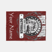 トラックの運転伝説生まれは10月にある フリースブランケット (正面(横))