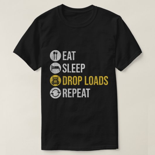 トラックの運転手とディーゼルラブのためのトラックのアクセサリー Tシャツ (デザイン正面)