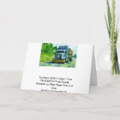 トラックの運転手とトラック運転手はすぐに良いカード カード (裏面)