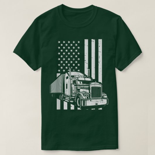 トラックの運転手とモーター恋人のためのトラックの付属品 Tシャツ (デザイン正面)