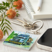 トラックの運転手のための重い輸送のトラックの芸術 キーホルダー (正面右)