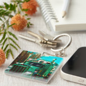 トラックの運転手のための重い輸送のトラックの芸術 キーホルダー (正面右)