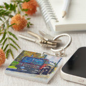 トラックの運転手のための重い輸送のトラックの芸術 キーホルダー (正面右)