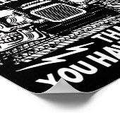 トラックの運転手の私はより多くのマイルを運転している ポスター (角)