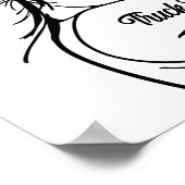 トラックの運転手はリベッターのピンを上に押し上げる ポスター (角)