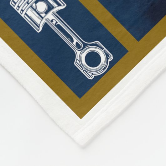 トラックの運転手は雨に乗って風にレース フリースブランケット (角)